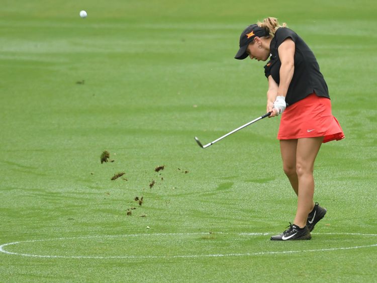 Celia Barquin Arozamena au premier tour de l'US Open Femmes plus tôt cette année