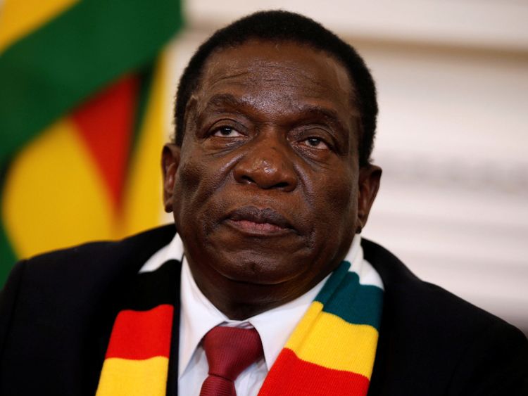 Le président du Zimbabwe, Emmerson Mnangagwa