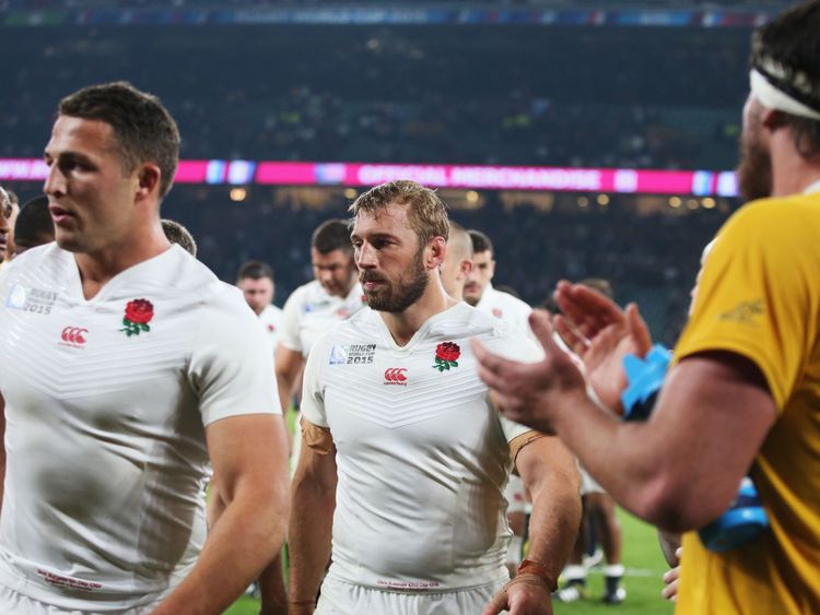 Sam Burgess après que l'Australie ait éliminé l'Angleterre de la Coupe du monde de rugby 2015