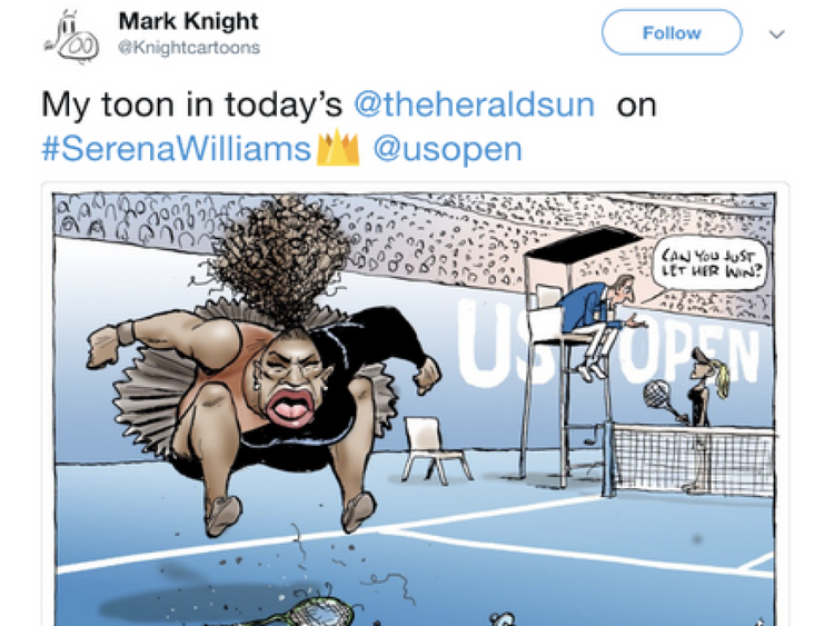 Cartoon critiqué comme "raciste"; par l'Australien Mark Knight. 
