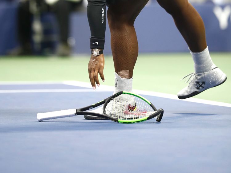 au treizième jour de l'US Open 2018 au Centre national de tennis USTA Billie Jean King, le 8 septembre 2018, dans le quartier Flushing de l'arrondissement Queens de New York.