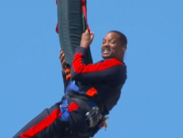 Will Smith a déclaré que la vue était magnifique lorsqu'il est sorti de l'hélicoptère