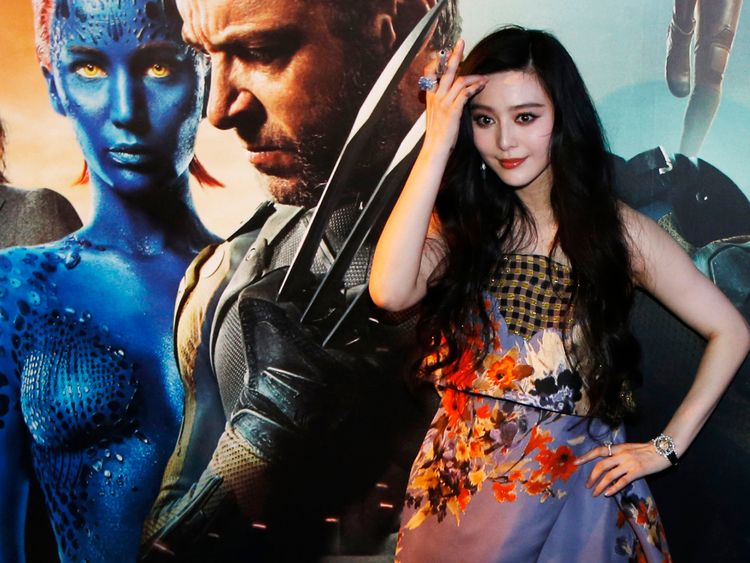 Fan Bingbing, membre de la distribution, lors de la première du film en Asie du Sud-Est