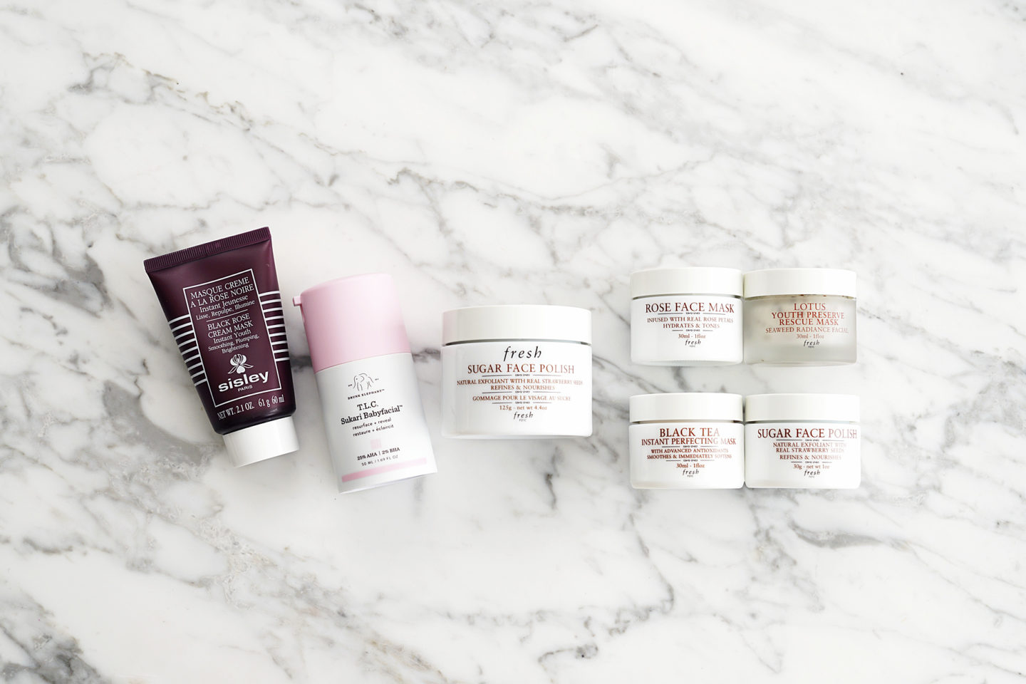 Masque pour le visage Sisley Black Rose, soin du visage pour bébé ivre d'éléphant, vernis au sucre frais pour masque + masque