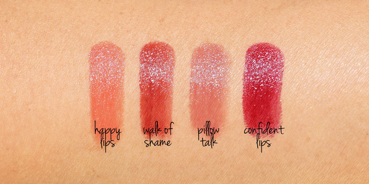 Charlotte Tilbury Superstar Lips lèvres heureuses, promenade de la honte, conversation de l'oreiller et lèvres confiant Avis