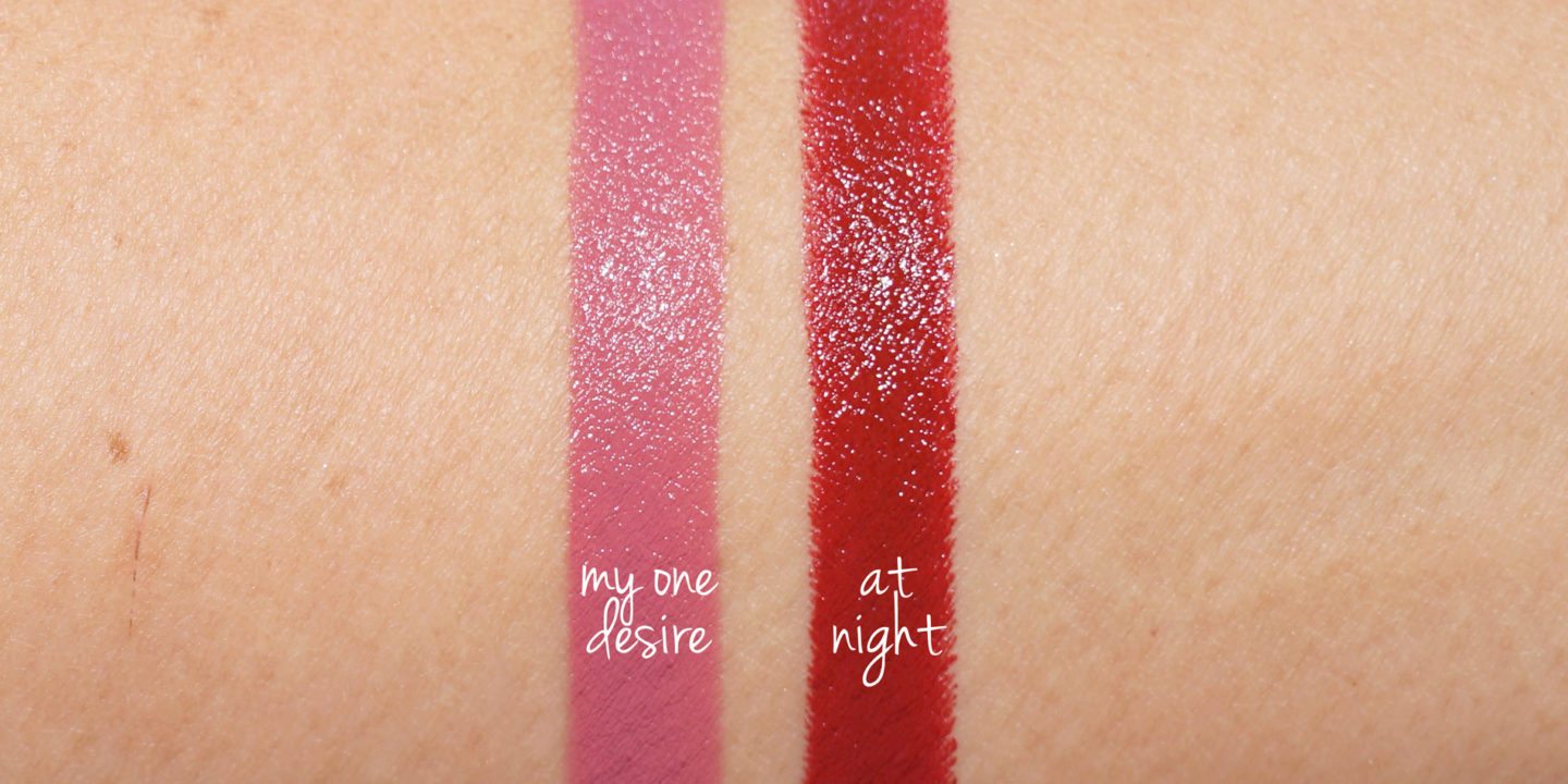 Duo rouge à lèvres Confession Hourglass My One Desire et At Night