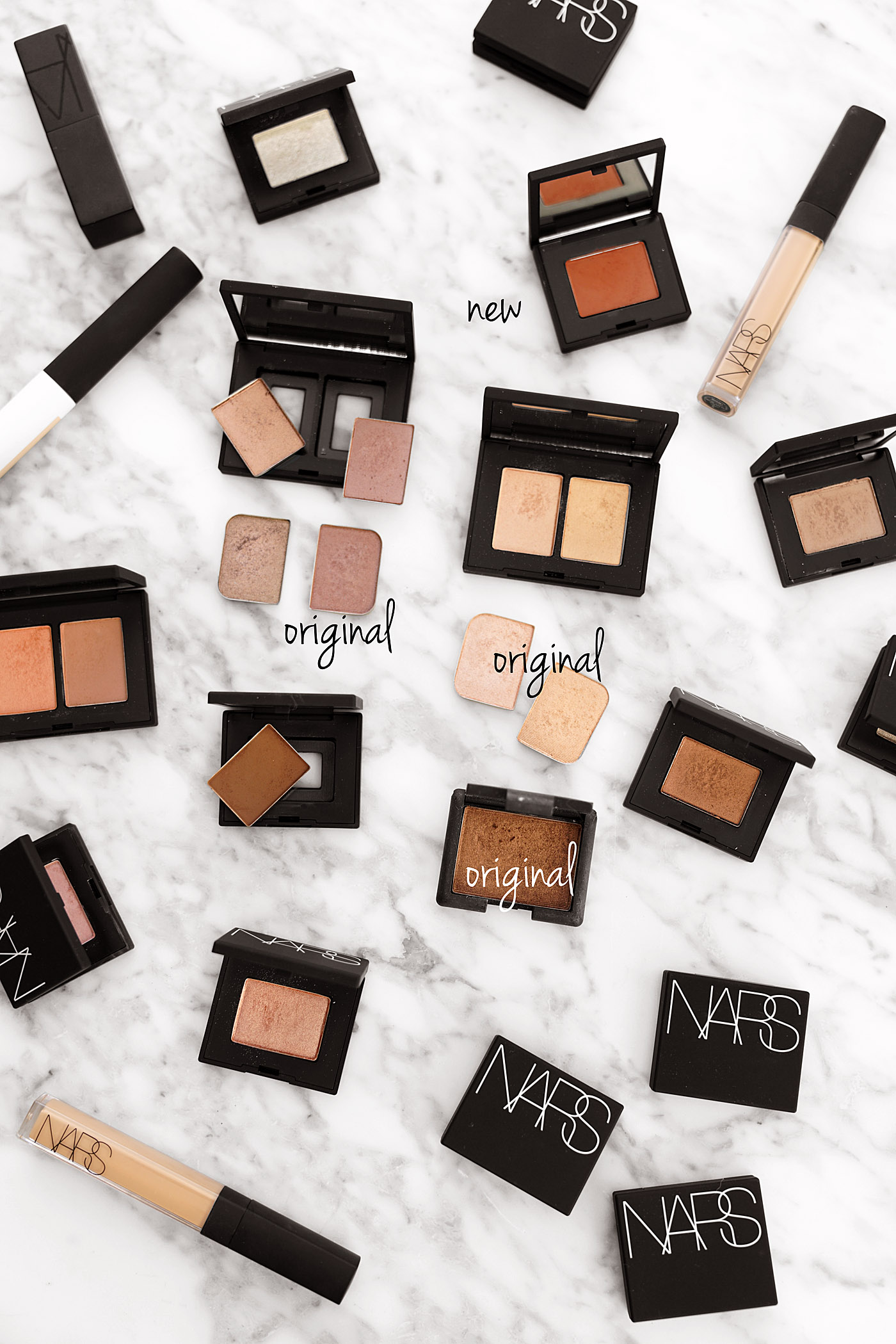 NARS Eyeshadow Single et Duo relancent par rapport aux casseroles originales