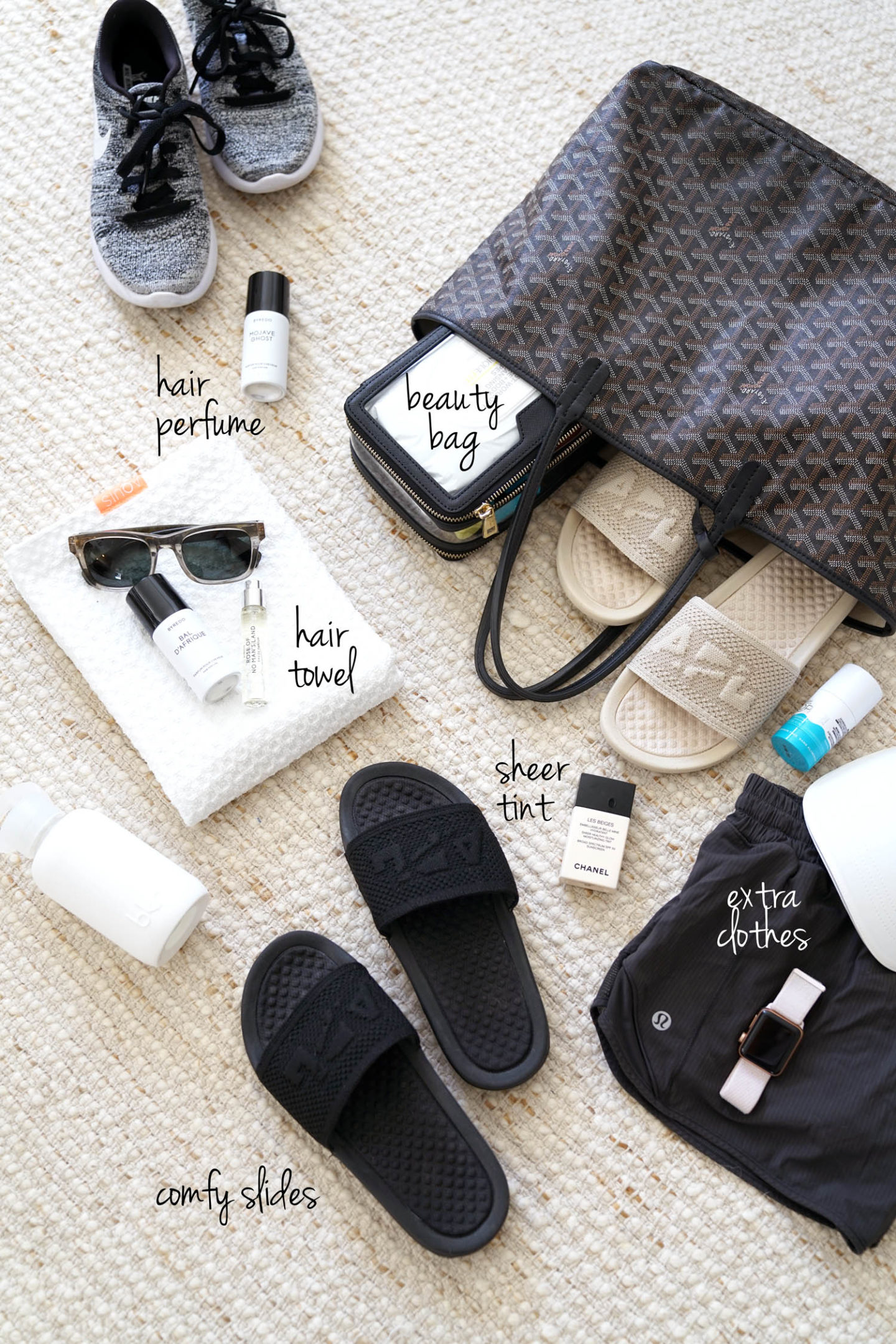 Serviette de cheveux Aquis, diapositives APL, parfum de cheveux de Byredo