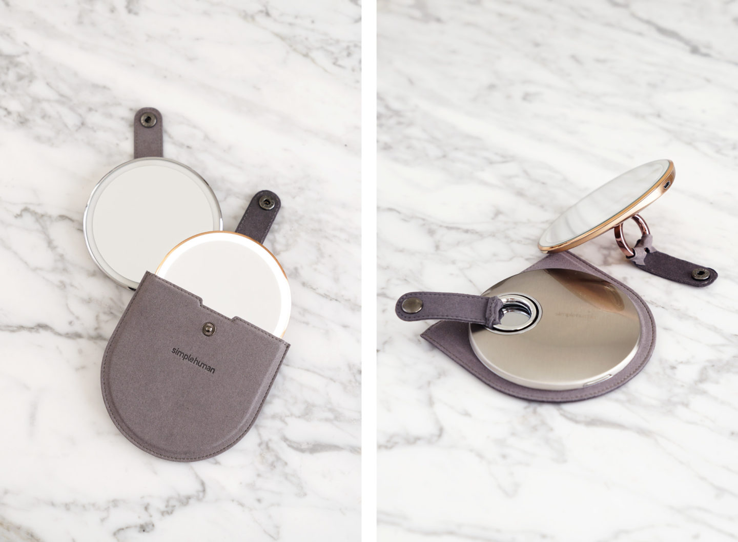 simplehuman Sensor Mirror Compact Rose Gold Avis