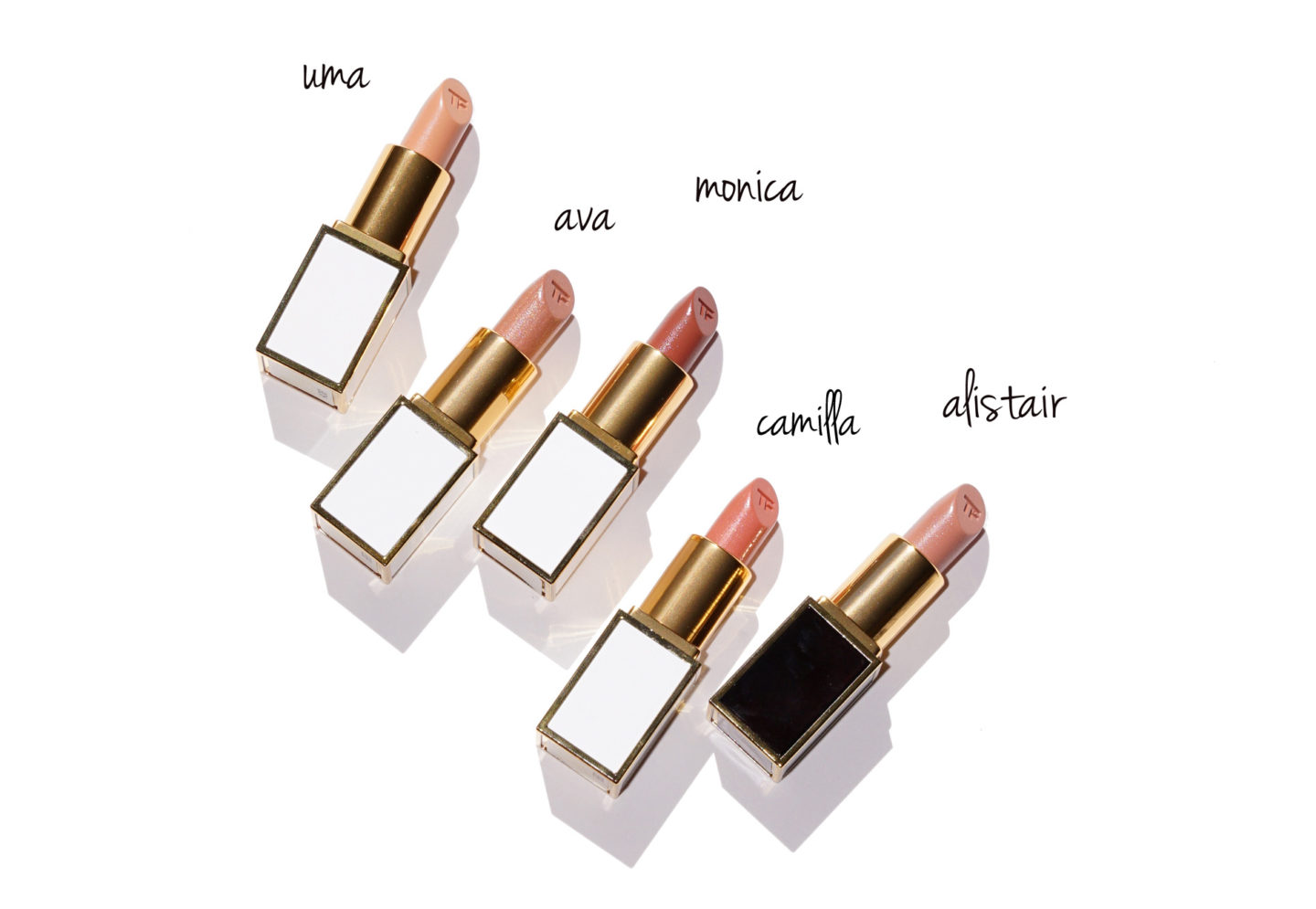 Tom Ford Rouges à lèvres pour garçons et filles 2018, Uma, Ava, Monica, Camilla, Alistair
