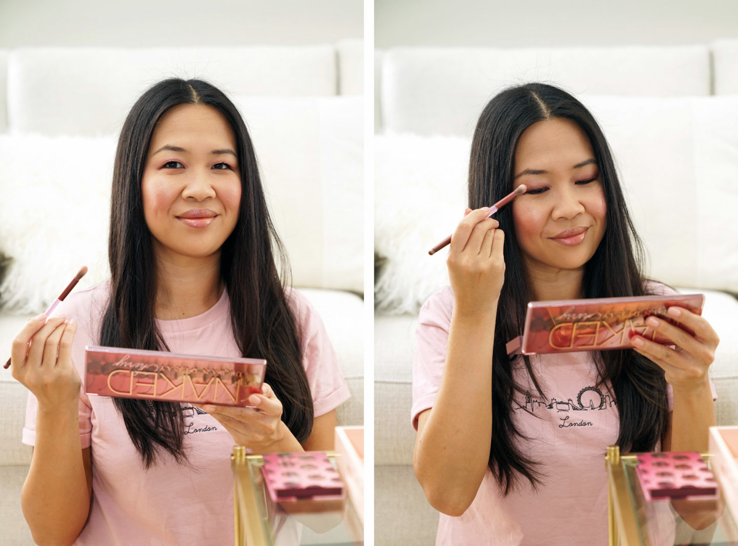 Urban Decay Naked Cherry Look, Ombre à Paupières, Rouge à lèvres Juicy, Palette Blush Highlight