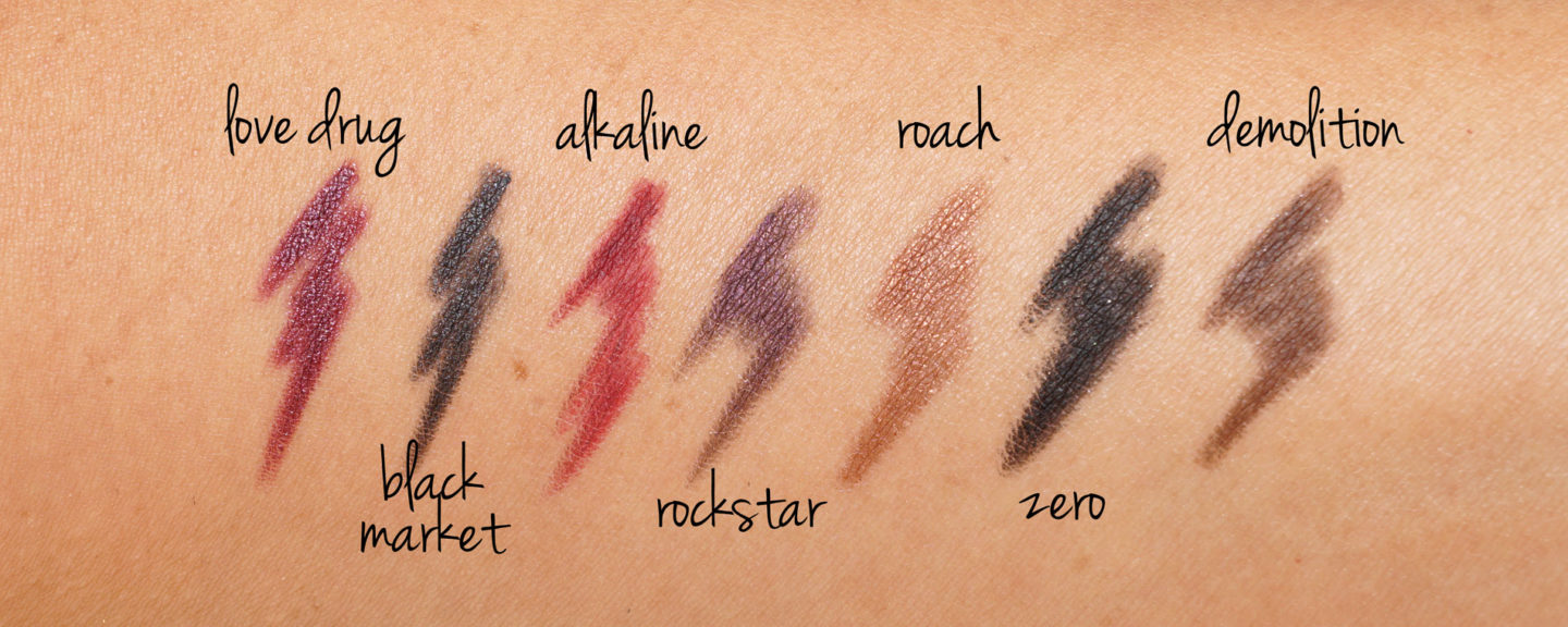 Urban Decay 24 heures sur 24, 7 jours sur 7, échantillons Glide On Love Drug et Eyeliner au marché noir