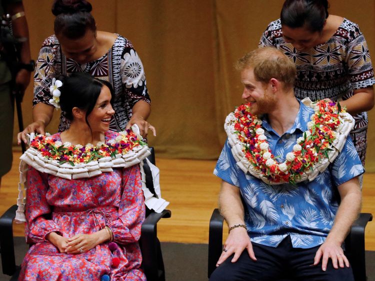 Meghan et le prince Harry à Fidji