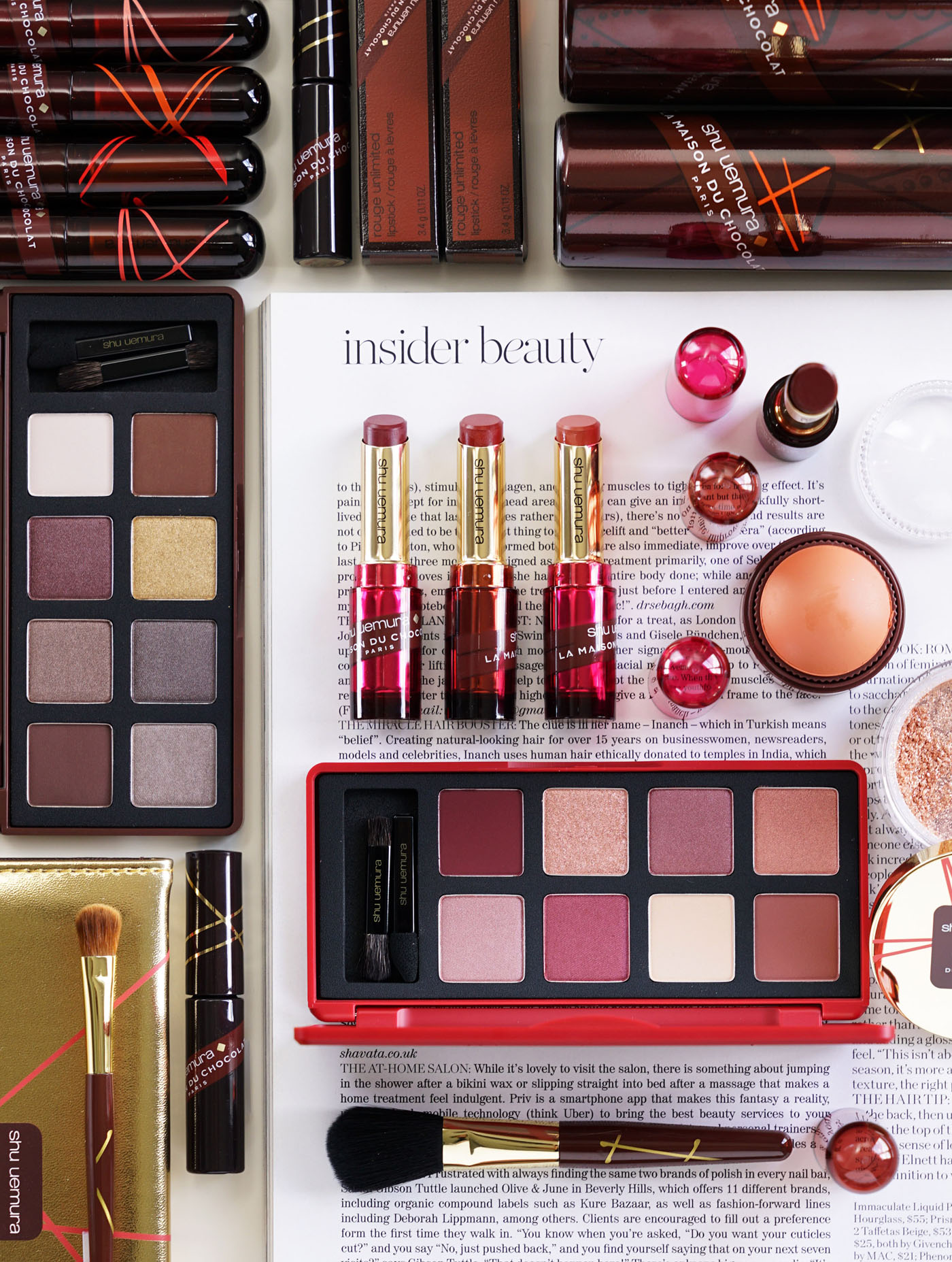 Shu Uemura Holiday 2018 Examen de la collection La Maison du Chocolat