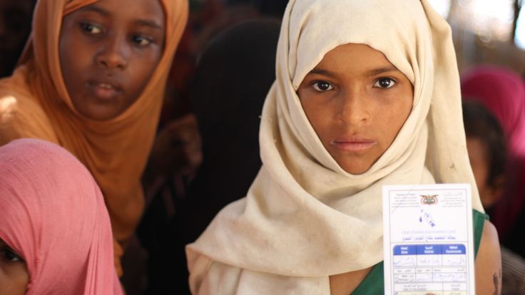 L’UNICEF fait partie des organismes qui immunisent les enfants contre le choléra lors des combats. Photo: UNICEF / Al Haj