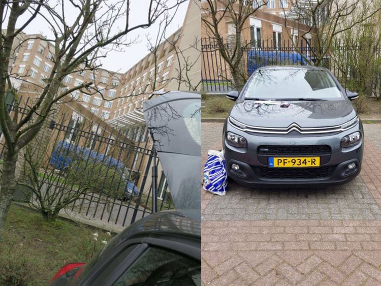 Une voiture transportant du matériel de piratage utilisé par des officiers du GRU, voyageant avec des passeports russes officiels, garée près du siège de l'OIAC à La Haye