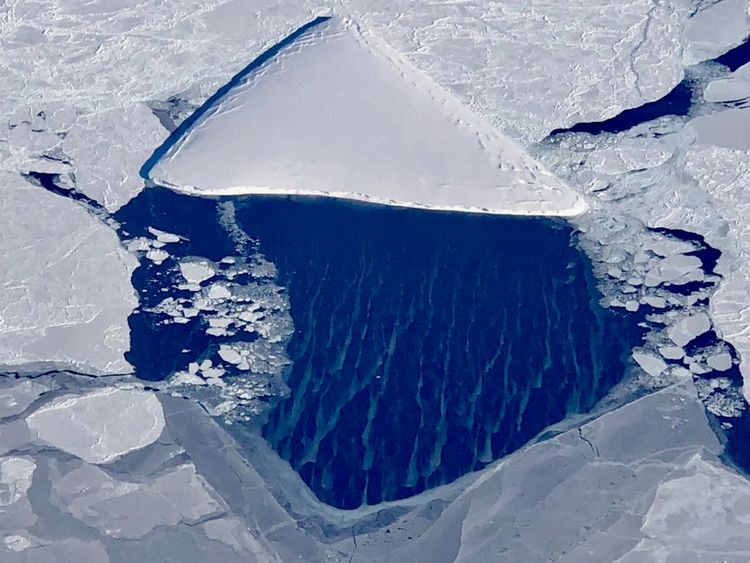 Iceberg capturé par la NASA