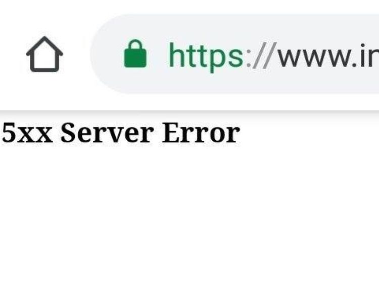 Le site Web d'Instagram affiche un message d'erreur.