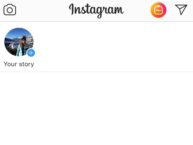 L'application Instagram était vide pendant la panne