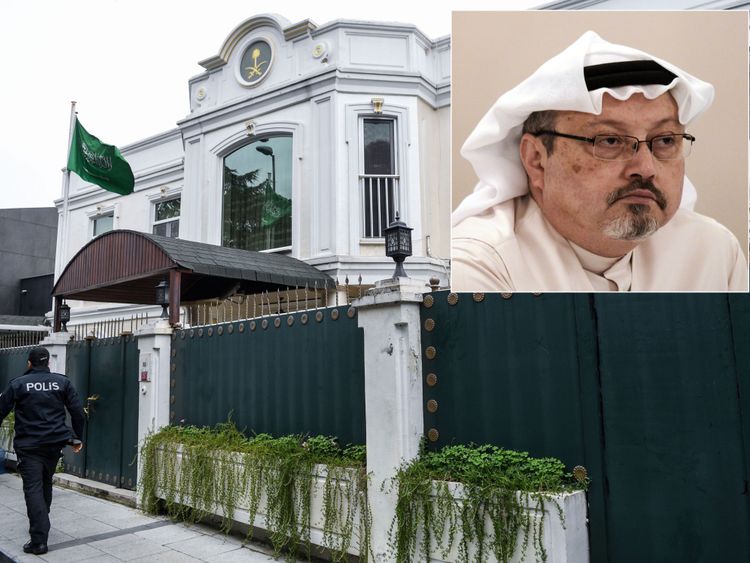 Jamal Khashoggi et la résidence officielle du consul d'Arabie saoudite à Istanbul