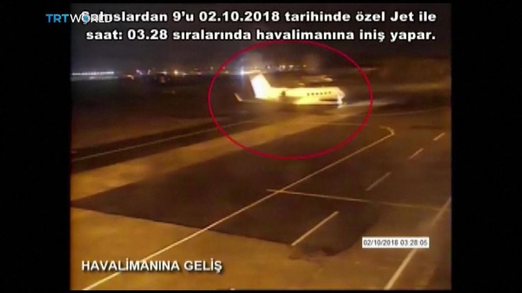 Des images de vidéosurveillance d'un jet privé transportant neuf Saoudiens seraient liées à la disparition de Jamal Khashoggi