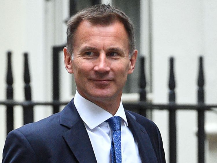 Le secrétaire aux Affaires étrangères, Jeremy Hunt, arrive à Downing Street