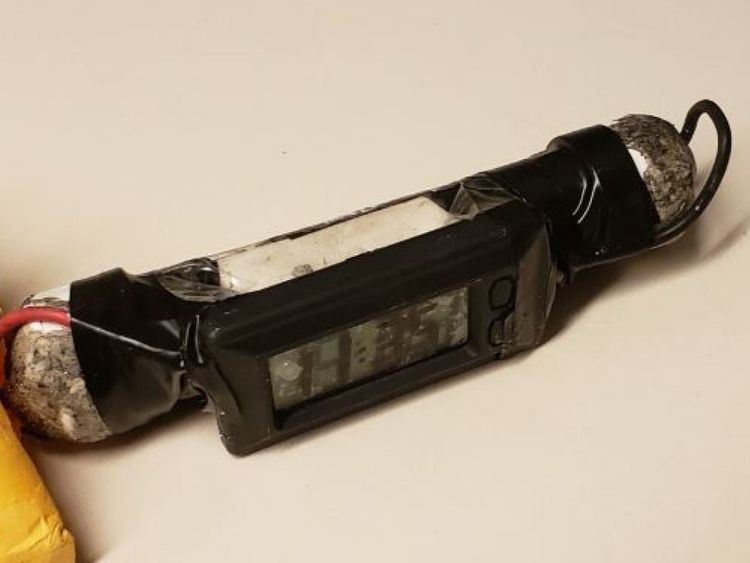 Une des bombes récupérées par la police de New York