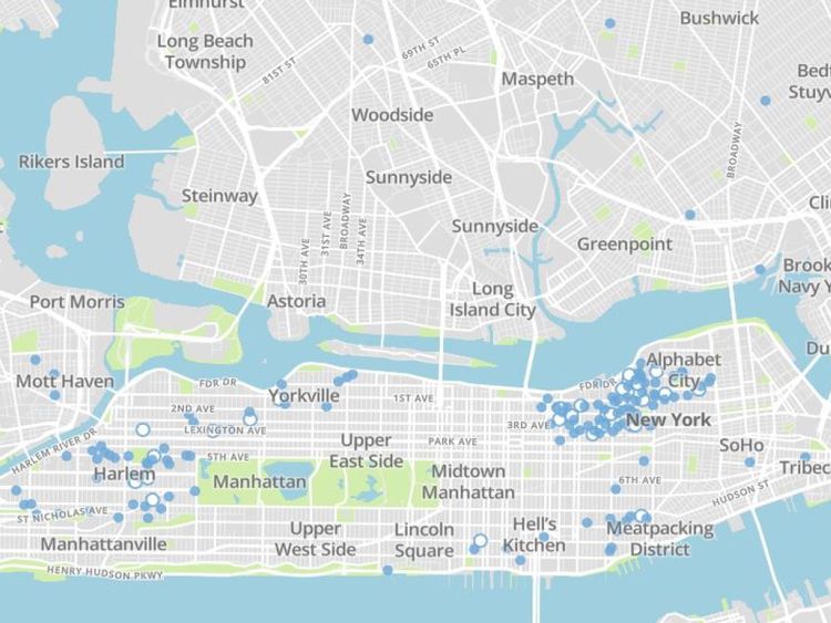 Les plaintes concernant les odeurs d’eau se sont multipliées en octobre, beaucoup venant de la baie de Kips. Pic: NYC OpenData