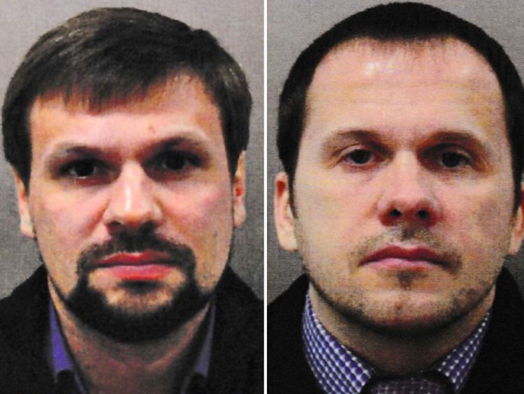 Ruslan Boshirov (à gauche) et Alexander Petrov ont été nommés suspects