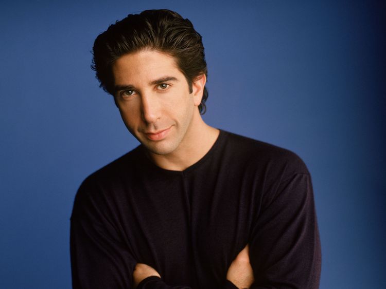 Encore une publicité de David Schwimmer dans le rôle de Ross Geller dans Friends en 2001