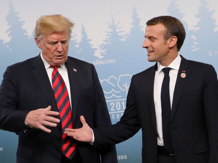 Trump regarde avec méfiance la main tendue de Macron