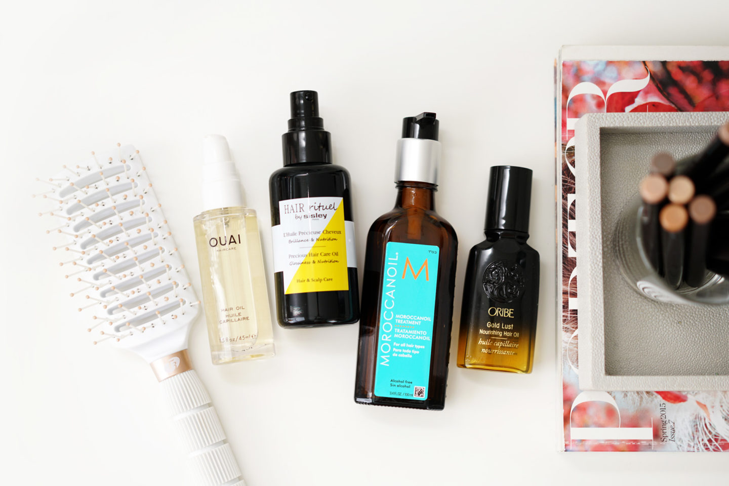 Meilleures huiles capillaires Ouai, Sisley Paris Hair Rituel, Moroccanoil et Oribe Gold Lust | Le look book beauté
