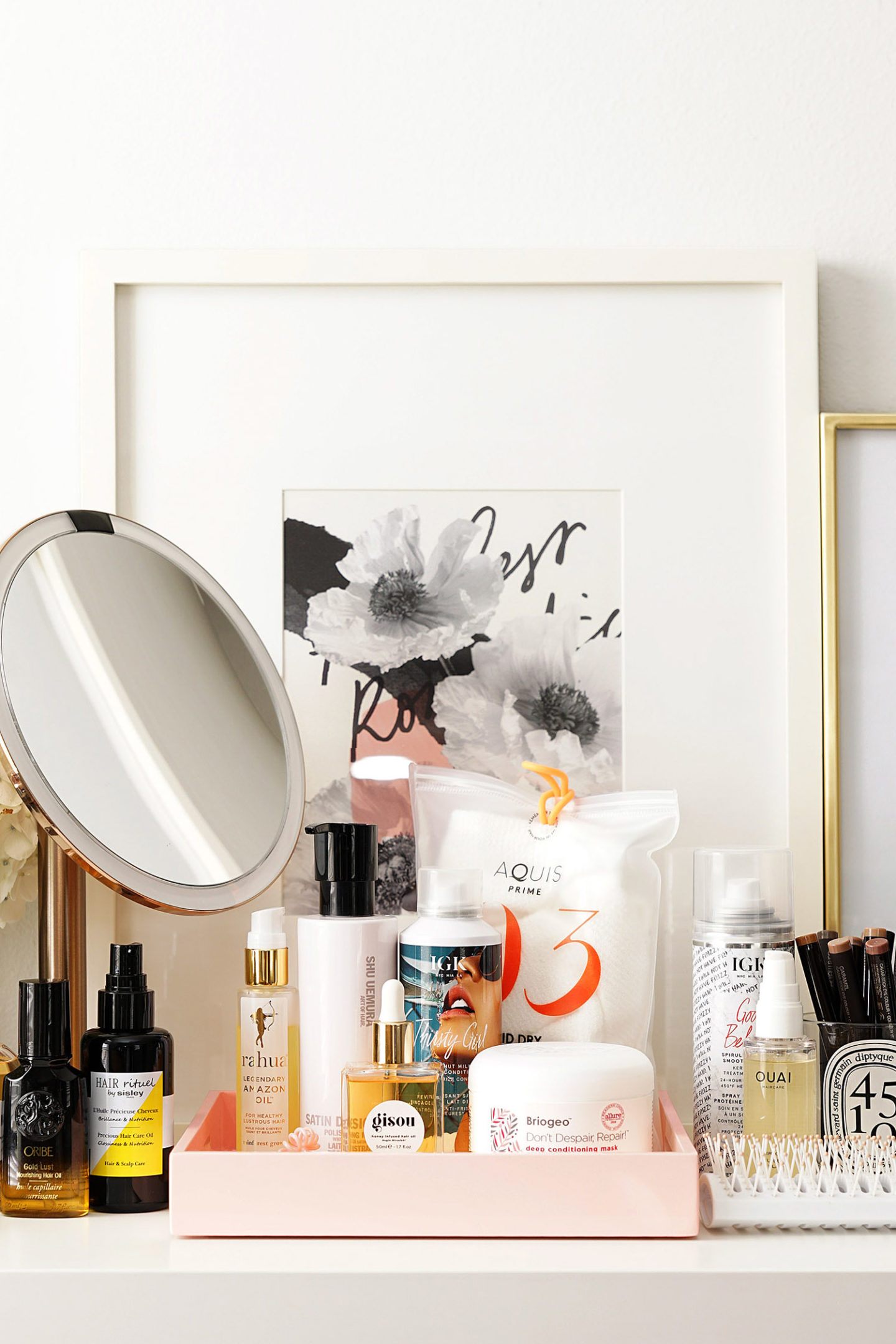 Tests de soins capillaires Ouai, Gisou, Aquis, IGK | Le look book beauté