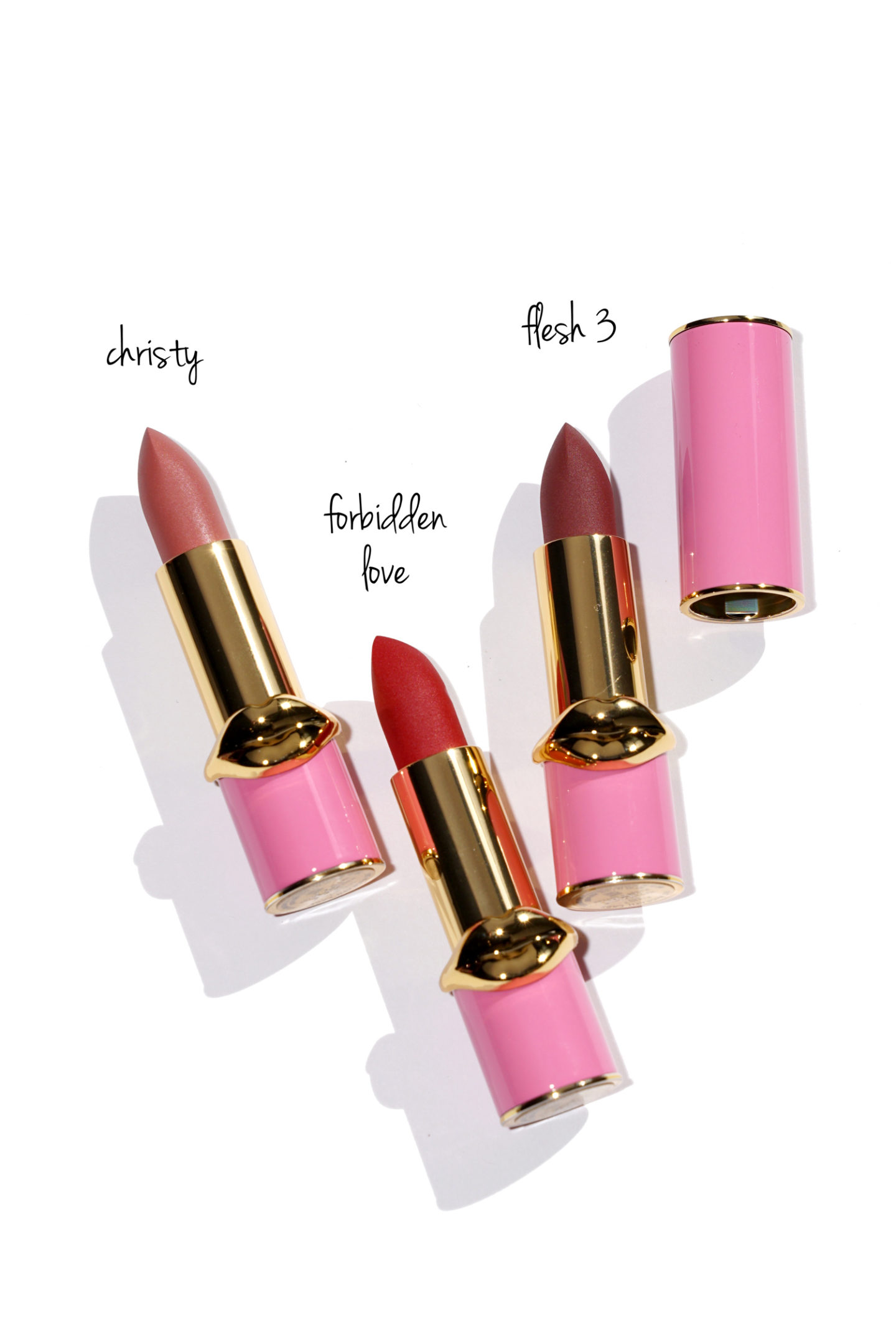 Pat McGrath Opulence Holiday 2018 MatteTrance Christy, Flesh 3 et l'amour interdit
