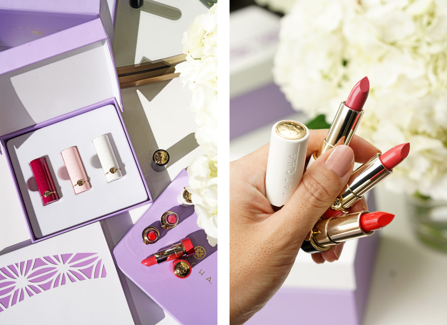 Fleurs japonaises de Tatcha et Kyoto Kisses Mini Trio de rouge à lèvres en soie Avis