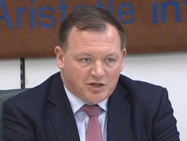 Damian Collins, président du comité du numérique, de la culture, des médias et du sport de la Chambre des communes