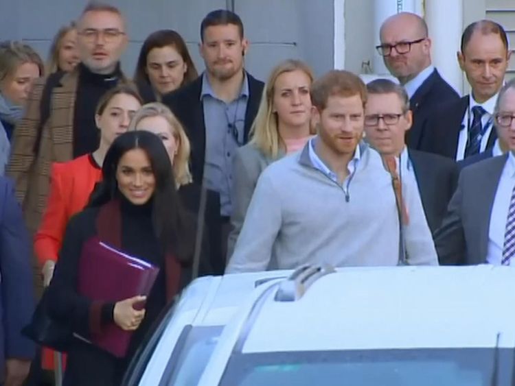 Le duc et la duchesse de Sussex arrivent à Sydney