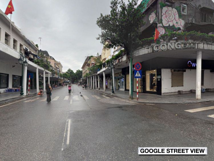 Rue Nyugen Xi dans la vieille ville de Hanoi