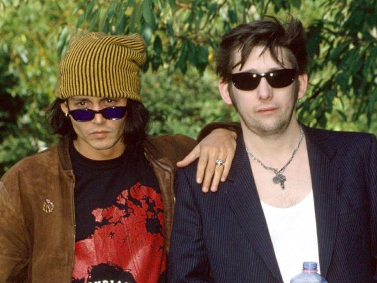 Johnny Depp et Shane MacGowan en 1994