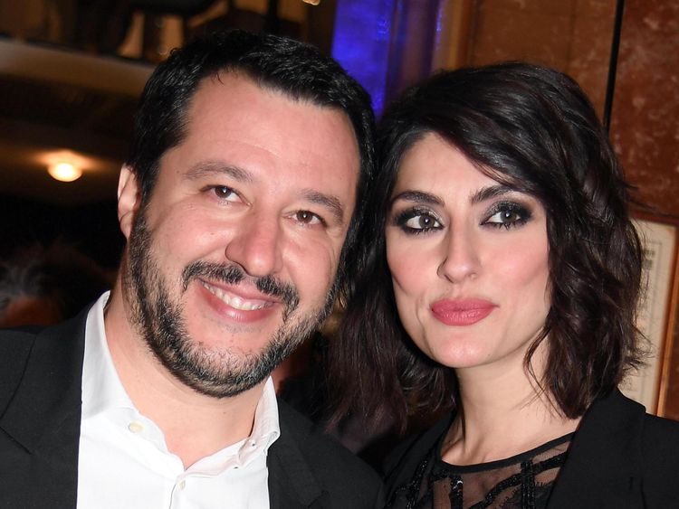 Matteo Salvini et Elisa Isoardi