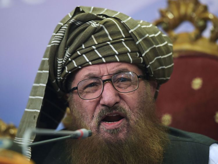 Maulana Sami ul-Haq parlant en août 2017