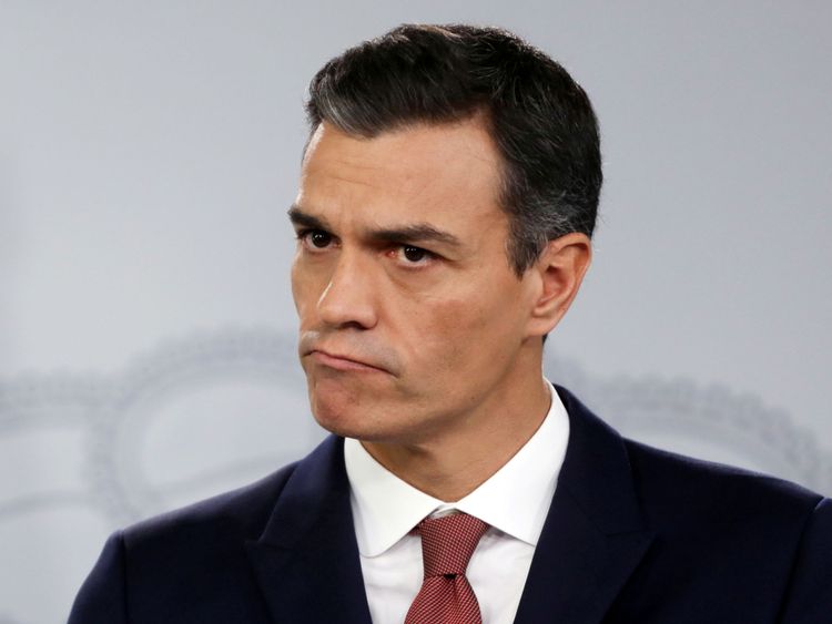 Pedro Sanchez, Premier ministre espagnol, demande des modifications à l'accord sur le Brexit