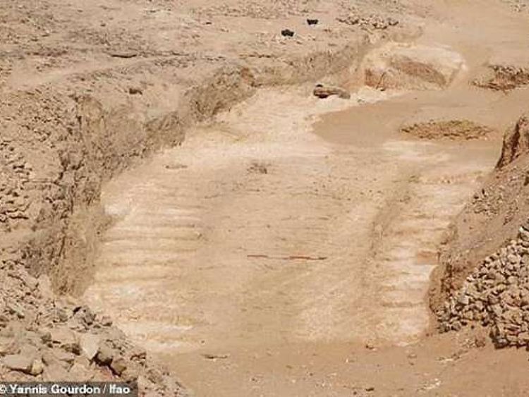L'ancienne rampe remonte aux grandes pyramides. Pic: Yannis Gourdon