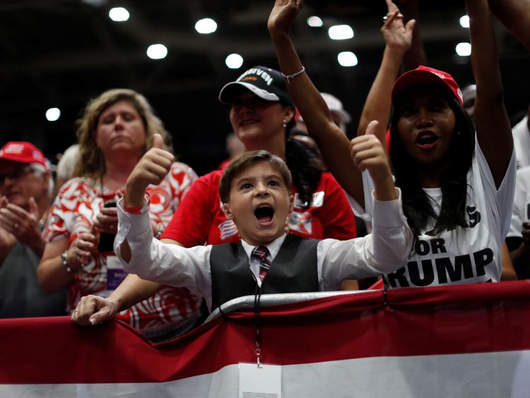Les partisans de Trump de tous les âges ont encouragé les républicains