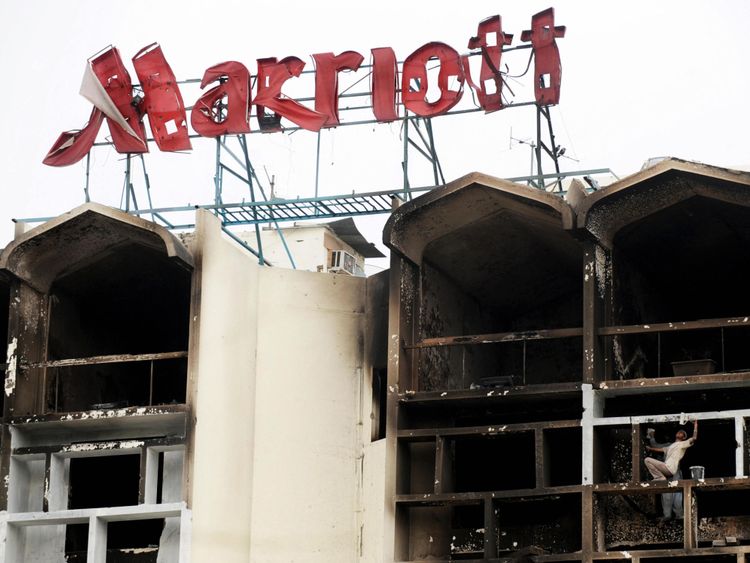 L’hôtel Marriott a été dévasté par l’attentat-suicide