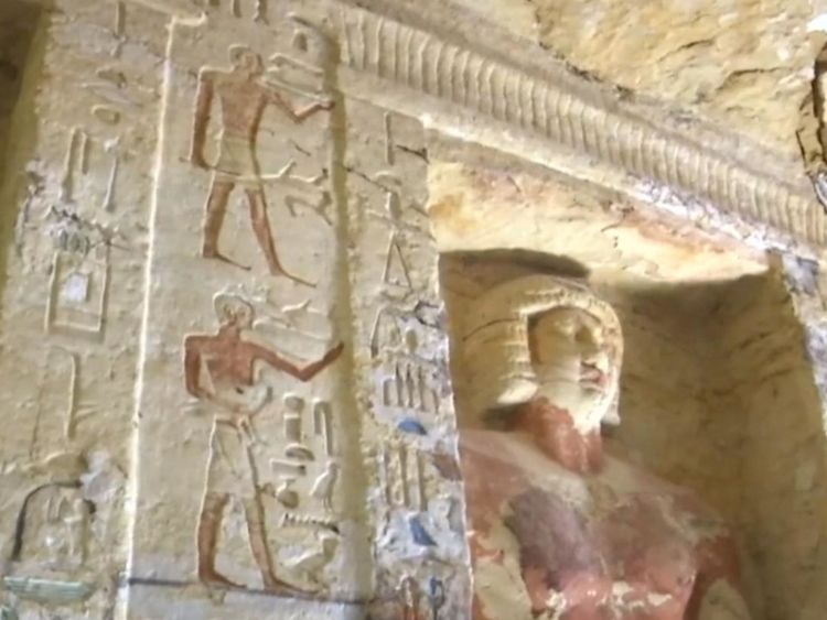 L’Égypte a dévoilé une tombe bien préservée vieille de 4 400 ans, retrouvée dans une crête enfouie dans l'ancienne nécropole de Saqqarah