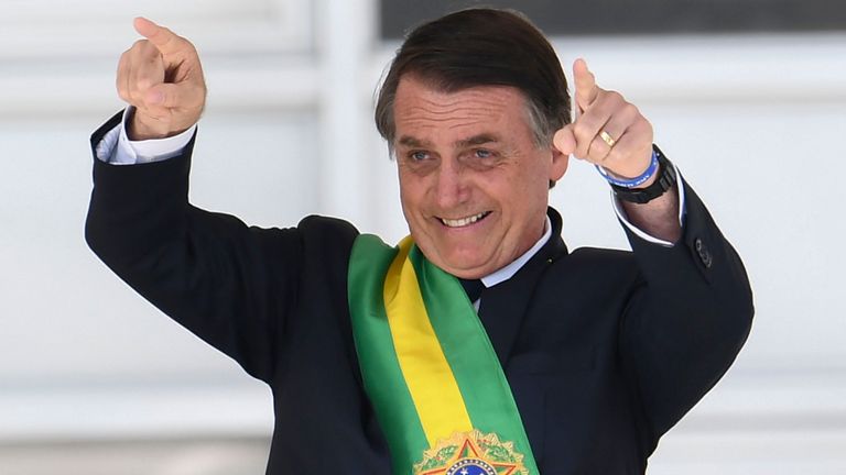 Le nouveau président brésilien Jair Bolsonaro