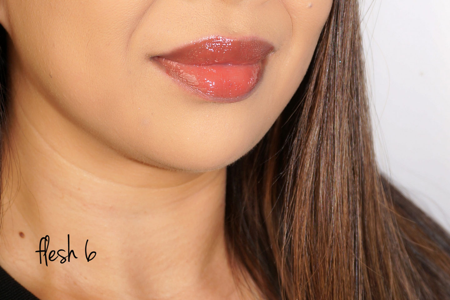 Pat McGrath LUST Gloss Flesh 6 swatch | Le look book beauté