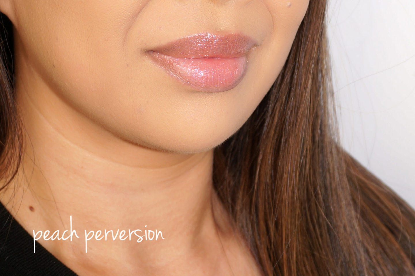 Pat McGrath LUST Gloss swatch Perversion Peach via The Beauty Look Book