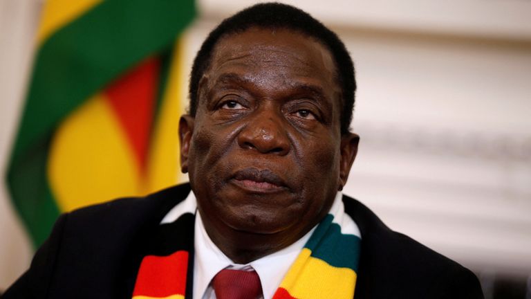 Le président du Zimbabwe, Emmerson Mnangagwa